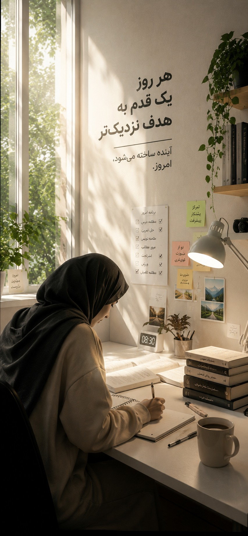 میز کار و هدف‌گذاری روزانه
